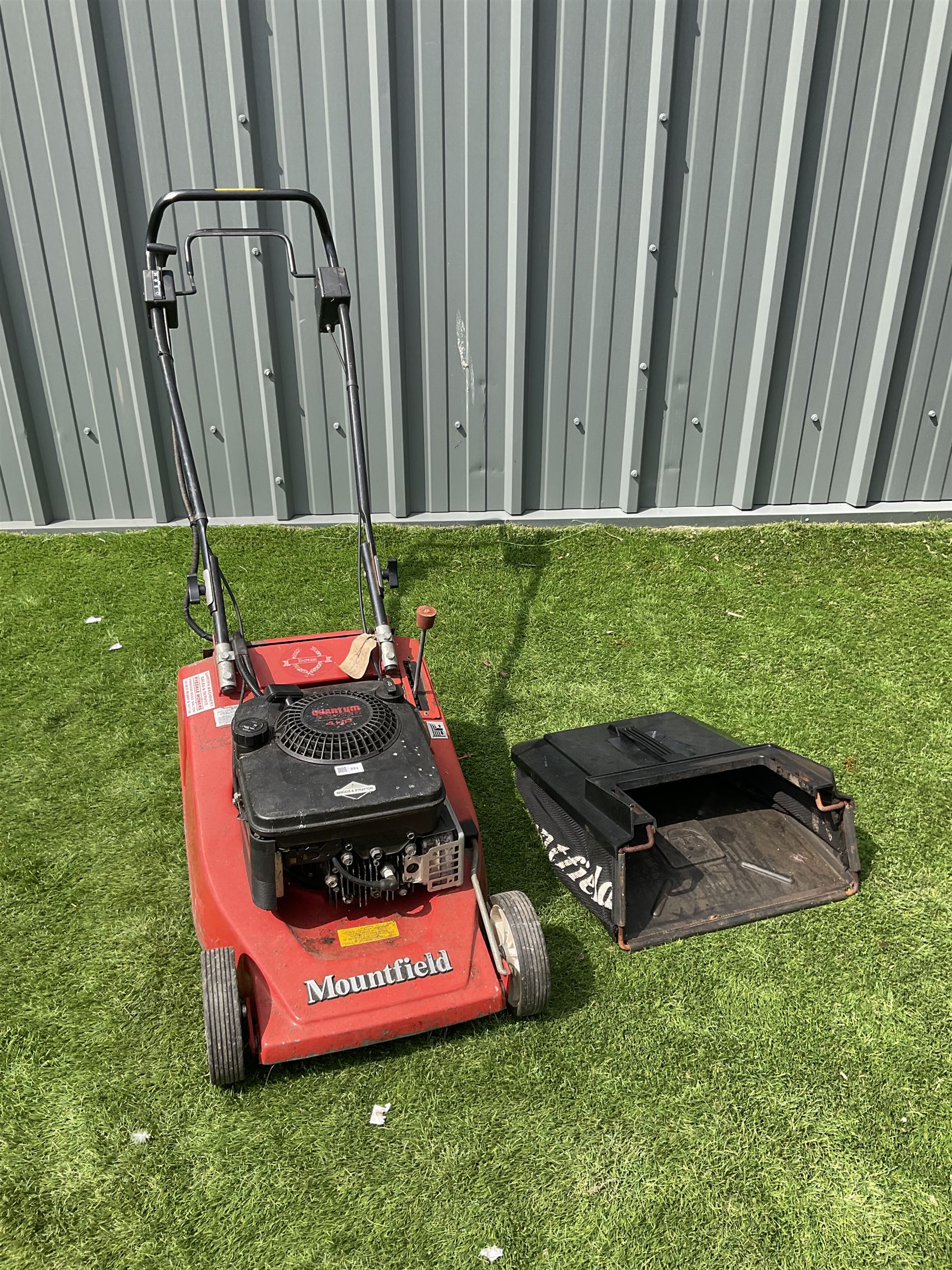 Mountfield quantum power 4hp petrol lawnmower THIS LOT IS TO BE COLLECTED BY APPOINTMENT FROM DUGGLEBY STORAGE GREAT HILL EASTFIELD SCARBOROUGH YO11 3TX Garden Home Commercial Assets