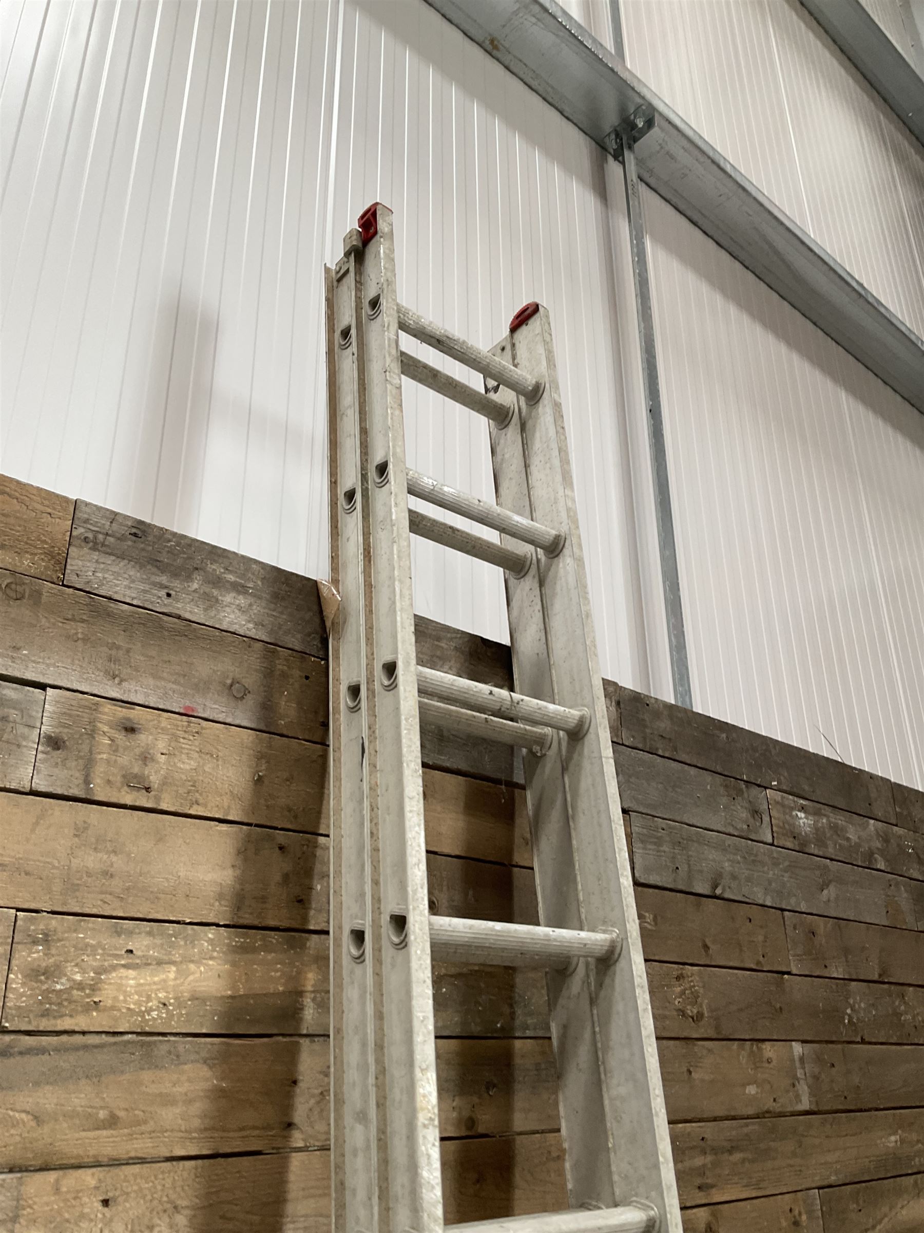 Clima pair extending aluminium ladders - 3.1m closed, 5.6m extended 