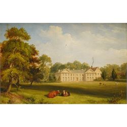 JL Roberts (British 19th century): ‘The Old Hall - Anlaby East Yorkshire', oil on wood pan...