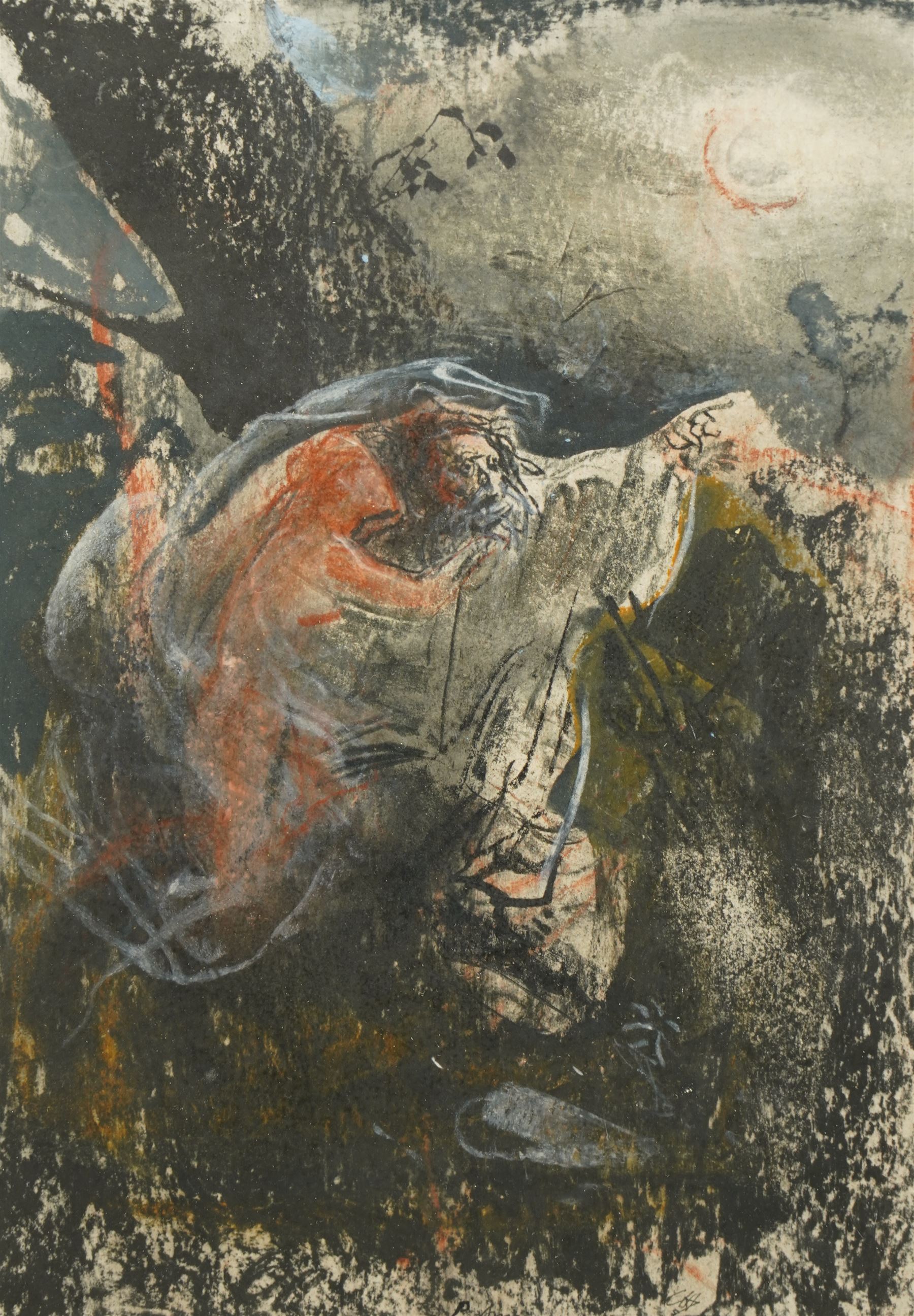 Pietro Annigoni OMRI (Italian 1910-1988): The Spirit, mixed media signed in pen 26cm x 16cm