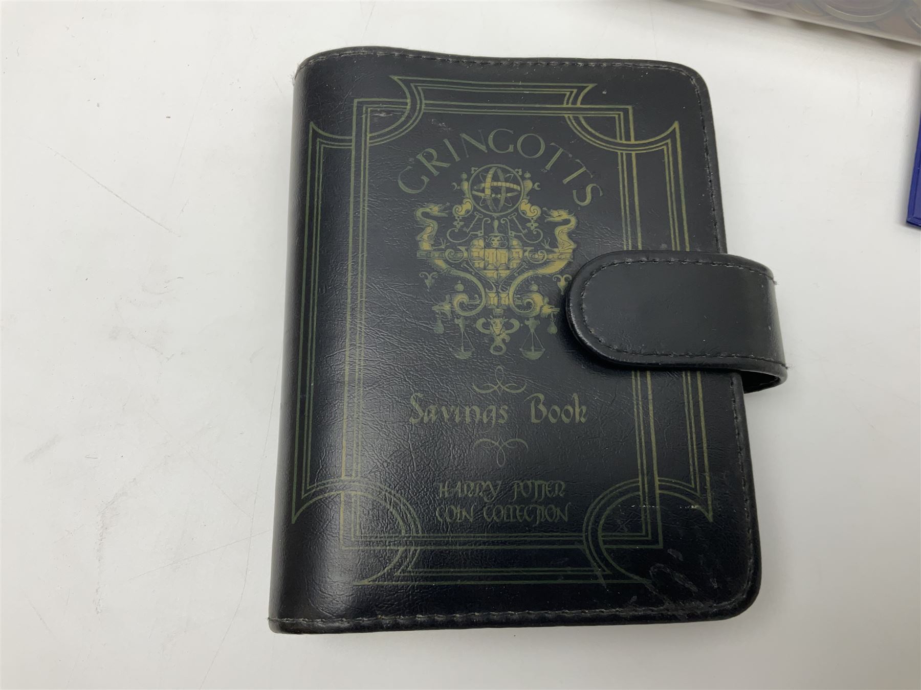 Harry Potter 'Gringotts Savings Book Coin Collection', various commemorative crowns, pre-decimal coinage, United States of America one dollar banknote etc