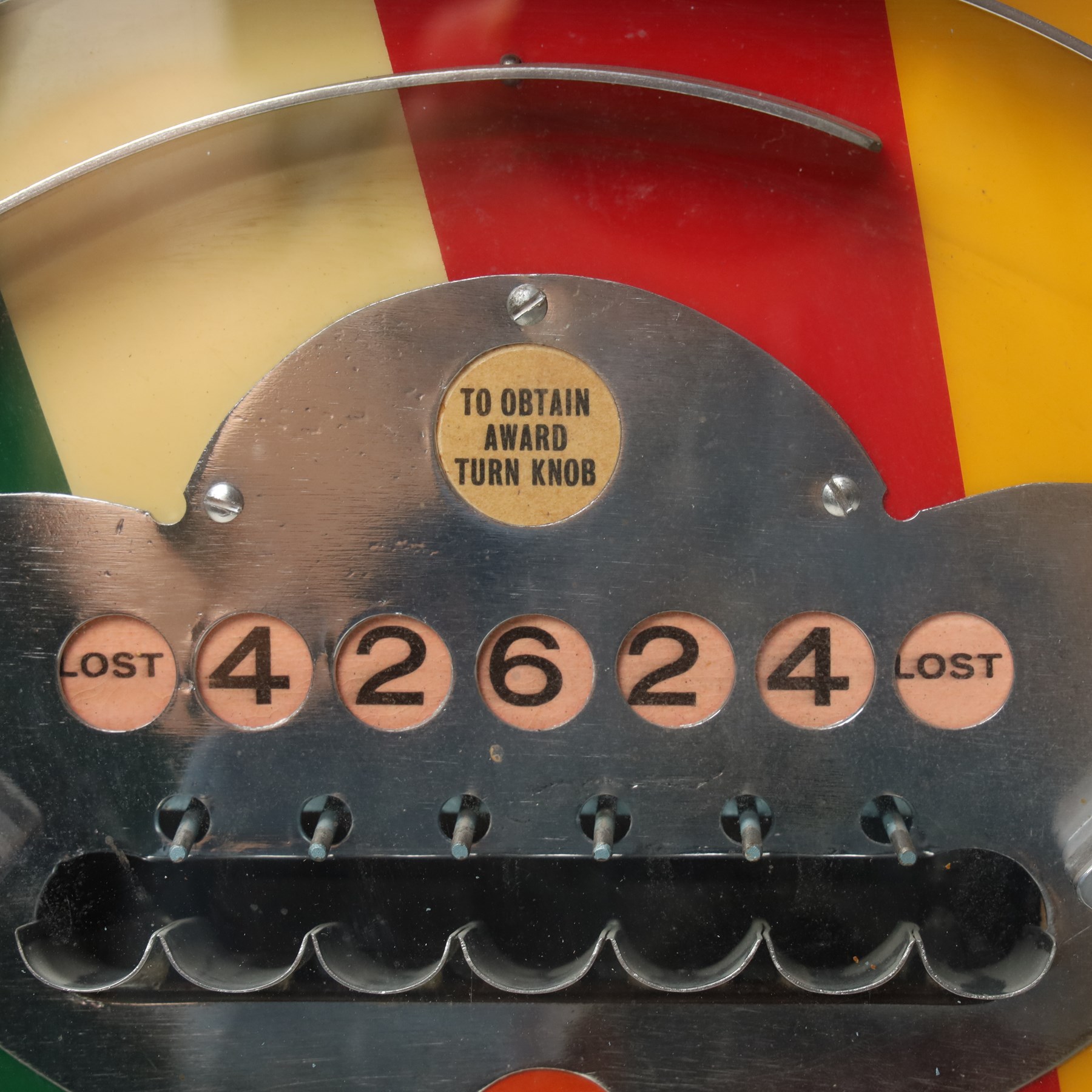 Bryans Elevenses penny slot arcade machine with wooden case and chrome fittings, working, H64cm W45cm