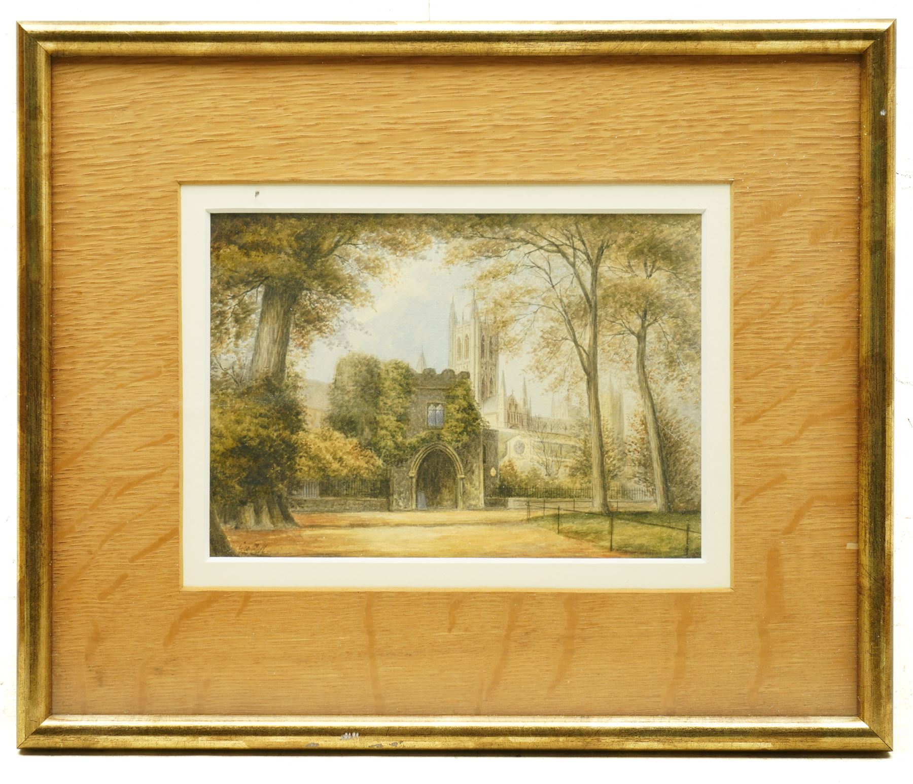 George Fall (British 1848-1925): 'Marygate Tower York', watercolour signed 16cm x 23cm