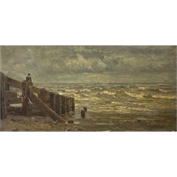 George Cammidge (British 1846-1919): 'Withernsea', oil on canvas signed, indistinctly titl...