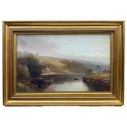 Walter Linsley Meegan (British c1860-1944): Tadcaster Church and On the Wharfe at Collingham, pair oils on canvas signed 24cm x 39cm (2)