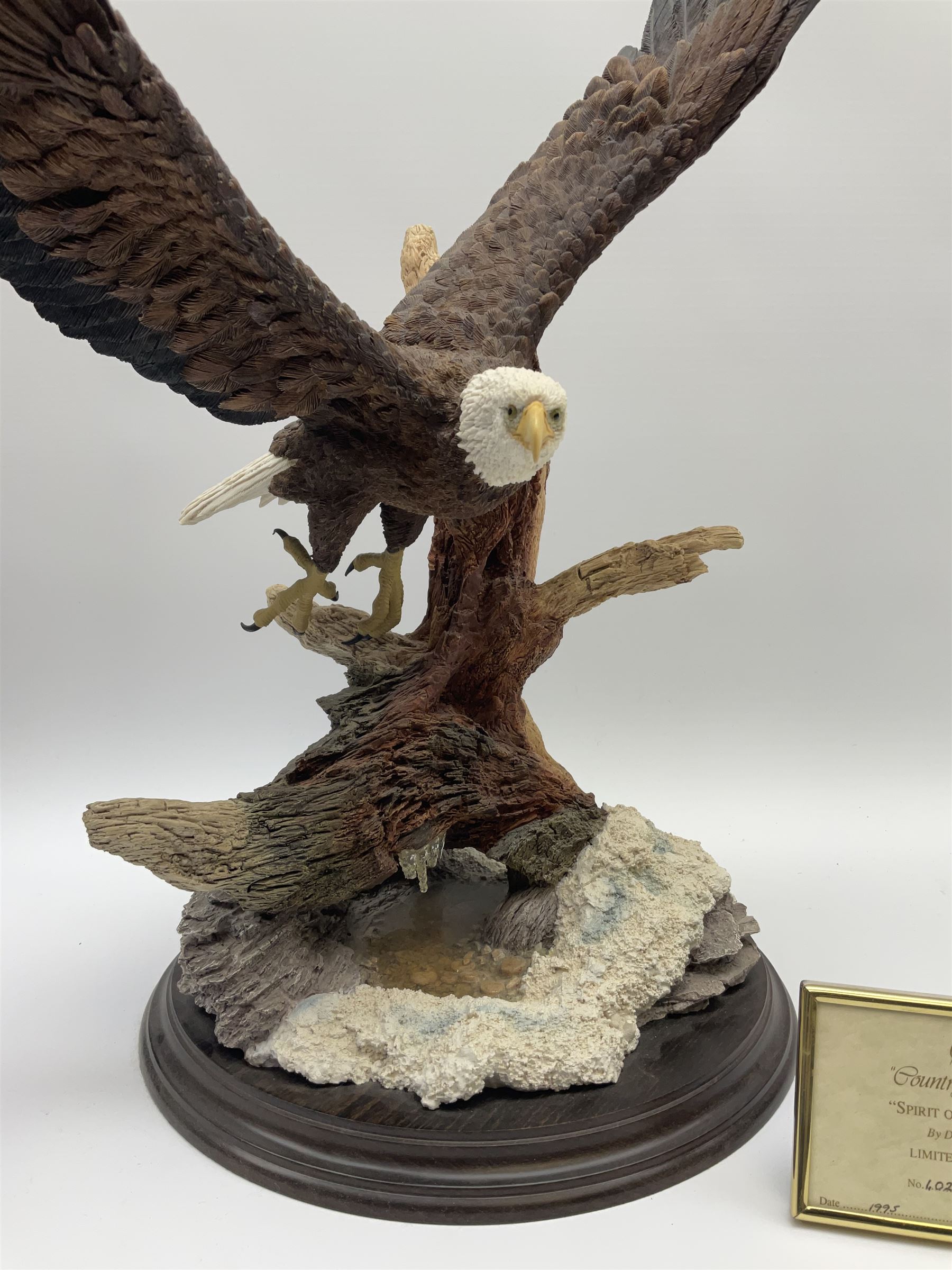A large Country Artist limited edition figure, Spirit of Freedom 4023/1500, overall H45cm.
