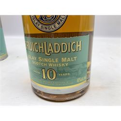 Bruichladdich Islay 10 year old single malt Scotch whisky, 700ml, 46% alc/vol, in tube