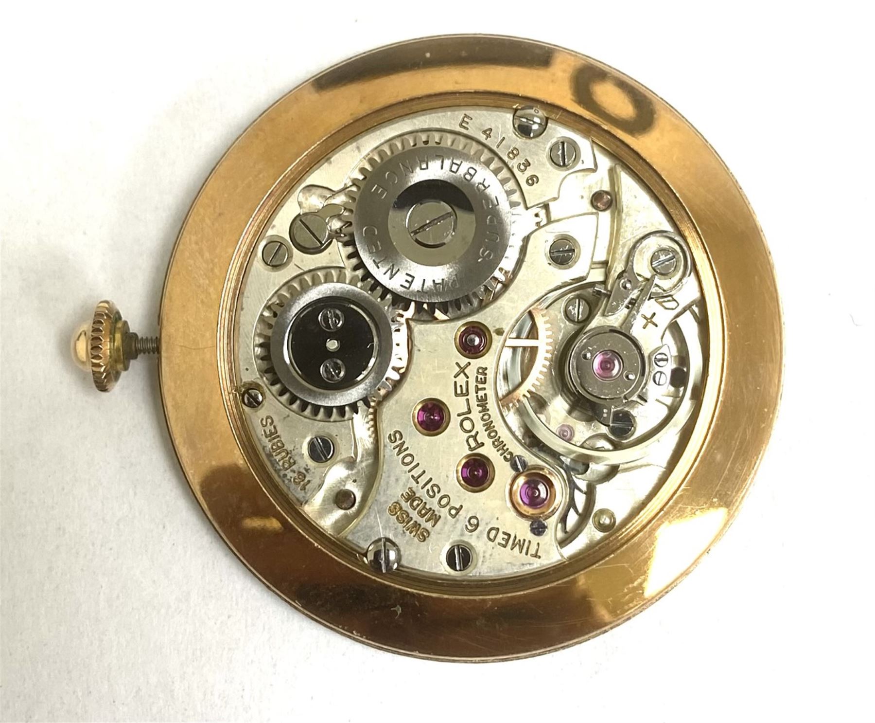 Rolex Precision Metropolitan Chronometer, gentleman's 18ct gold manual wind wristwatch, circa 1950s, Ref. 4325, case No. 376489, on gilt strap