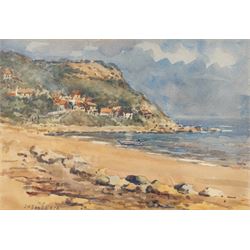 James William Booth (Staithes Group 1867-1953): View from the Beach towards Runswick Bay, ...