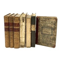 A Glossary of Terms Used in Grecian, Roman, Italian and Gothic Architecture. 1850 Fifth edition. Three volumes. Full calf binding; two 19th century books on Land Surveying by A. Nesbit and Thos. Holliday; Reece Richard: The Medical Guide. 1828; and Guthrie's Atlas for the Use of Schools 1831, with twenty-nine (ex thirty-one) hand coloured maps (7)