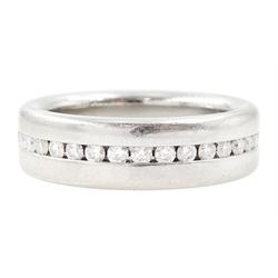 Henrich And Denzel platinum diamond full eternity ring, channel set with thirty-four round...