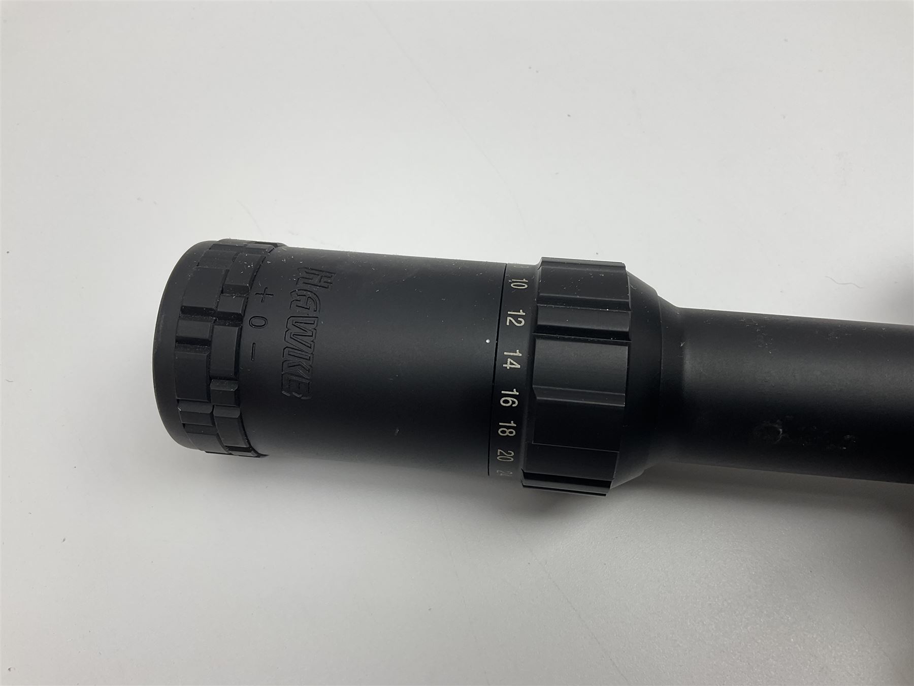 Four telescopic rifle scopes - Hawke 10-40x50, Hawke 8-32x56, Redfield 6 x 18 and Silver Antler (4)