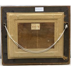 William Bradley Lamond (Scottish 1857-1924): Clouds Gathering Over the Plough, oil on canvas laid onto panel signed 23cm x 31cm 