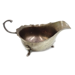  Silver sauce boat by Adie Brothers Ltd, Birmingham 1952, approx 5oz  