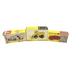 Dinky - Captain Scarlet and the Mysterons Maximum Security Vehicle with crate No.105; Airport Fire Tender with Flashing Light; and Michigan 180-III Tractor Dozer No.976; all boxed (3)