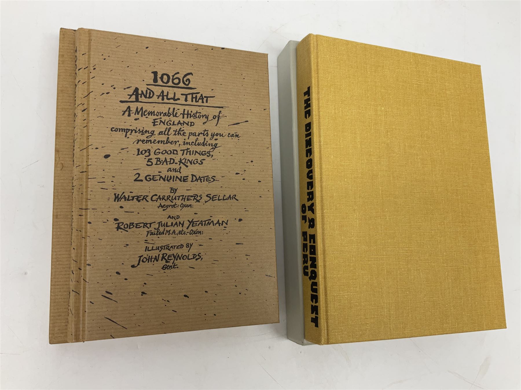 Folio Society - nineteen volumes including The Discovery and Conquest of Peru, French Short Stories, 1066 and All That, etc 