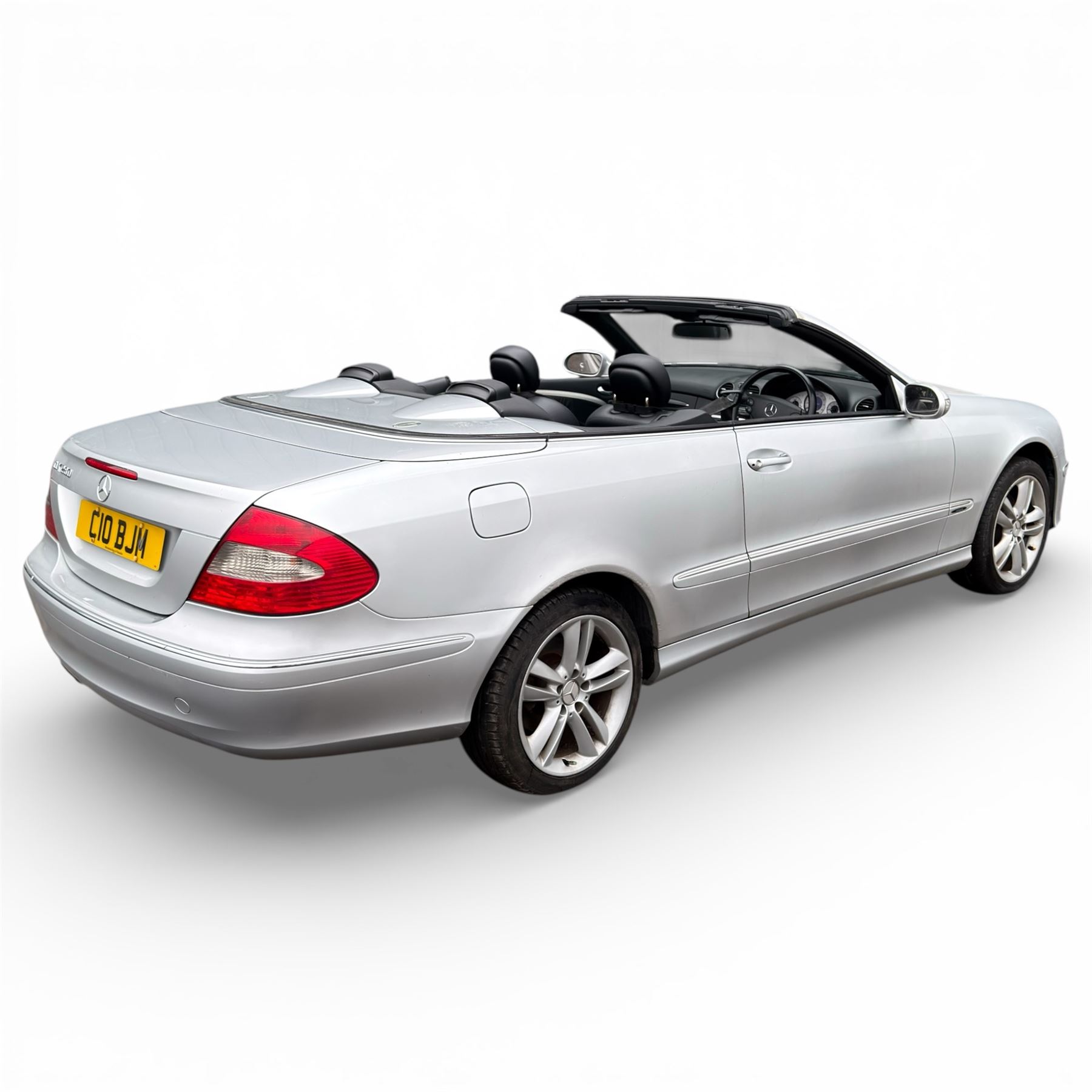 Mercedes-Benz CLK Cabriolet 280 Avantgarde, 3 Litre petrol, automatic, 2006, 2dr, 74500 Miles, convertible, silver, (C10 BJM)