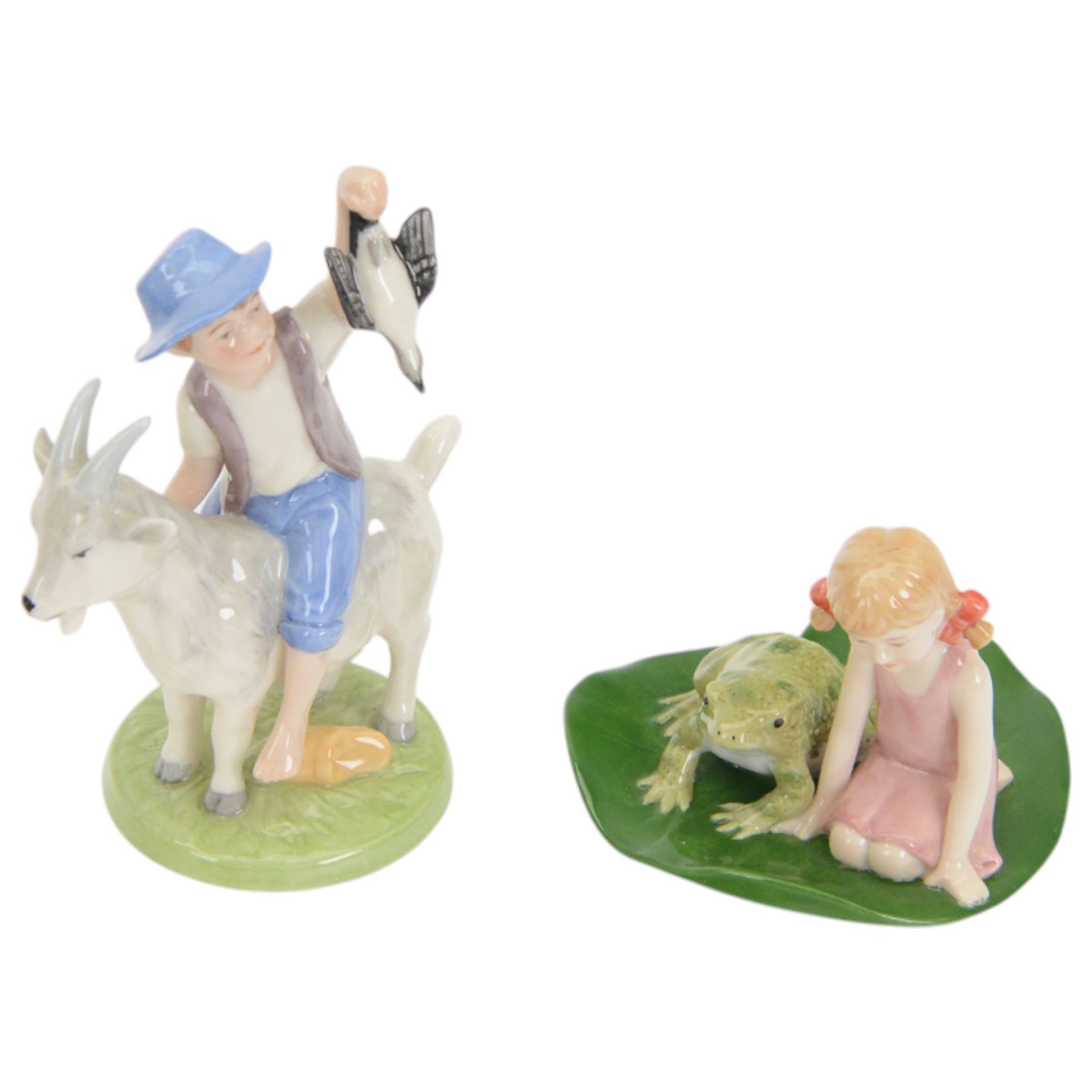 Eleven Royal Copenhagen figures, including Thumbelina, Jack The Dullard, Lady Amherst's Pheasant no. 1881 etc