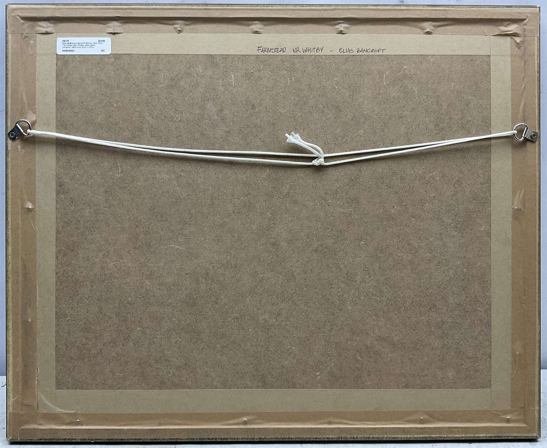 Elias Mollineaux Bancroft (British 1846-1924): 'Farmstead near Whitby' watercolour unsigned, titled verso 22cm x 33cm