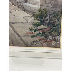 Frederick William Booty (British 1840-1924): Stonegate looking towards York Minster, watercolour signed and dated 1919, 60cm x 44cm 
Provenance: private collection, purchased H C Chapman & Son Scarborough 11th June 1991 Lot 334