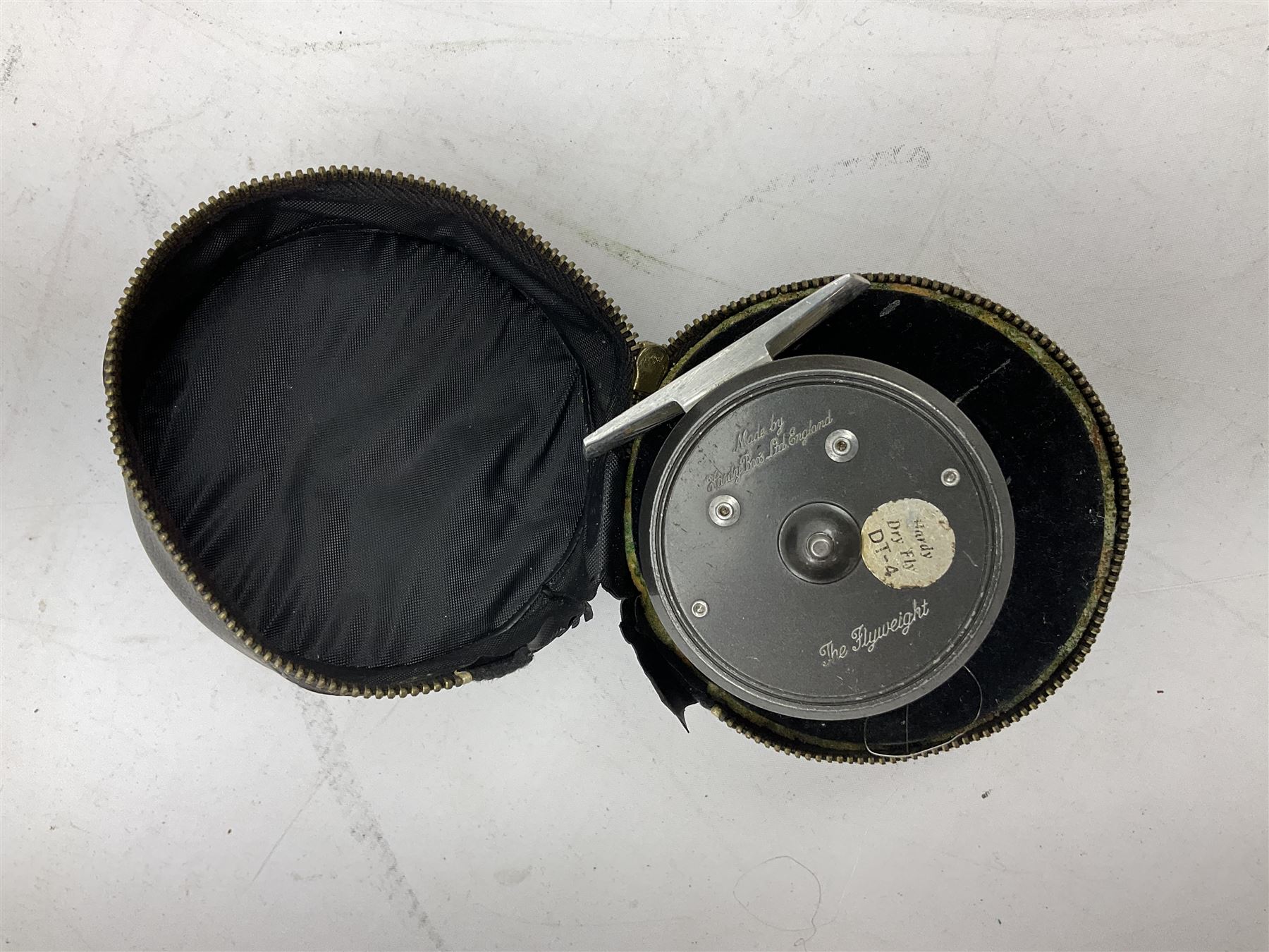 Hardy Bros Ltd 'The Flyweight' 2 1/2 inch alloy fly reel, housed in a Hardy Bros (Alnwick) Ltd case