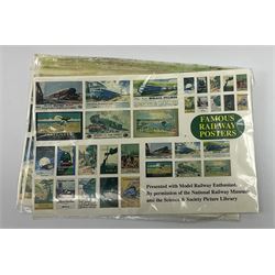 Hornby Dublo etc - large quantity of labels etc comprising headboards and train names including Mallard, Mancunian, Bristolian, Royal Scot, Flying Scotsman, Red Rose, White Rose, etc; destination boards for corridor coaches; station names; miniature posters; insulating tabs; lubricating oil etc; many in original packets.
