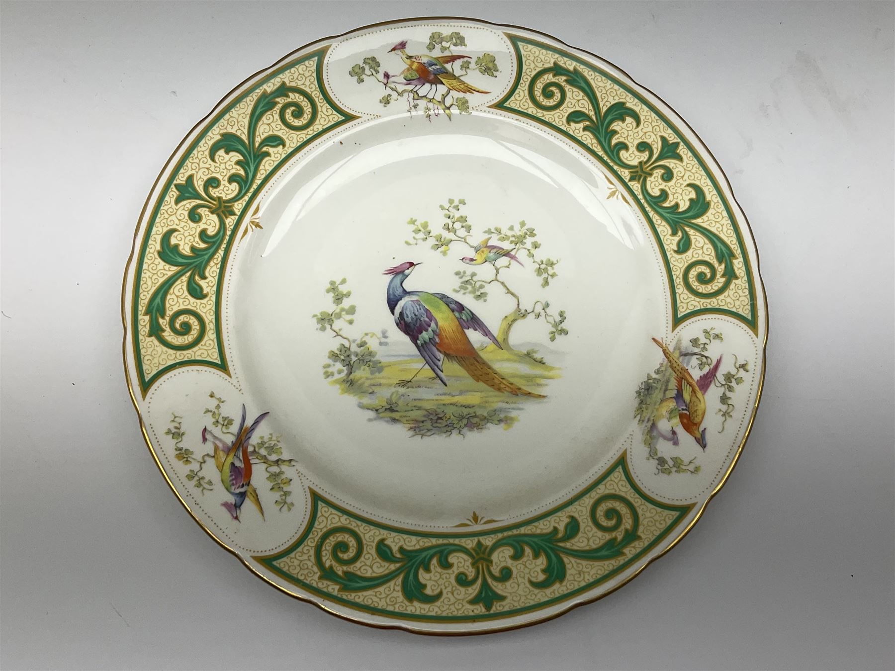 Royal Doulton toby jug of Winston Churchill H23cm and large character jug of Falstaff; together with four collector's plates by Royal Crown Derby, Royal Worcester and Limoges (6)