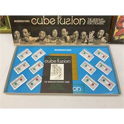 Meccano - Set No.5 with instruction booklets and Set 1+1X Conversion Set; both boxed; Adman Grandstand TV Game; boxed; Parker Colditz Board Game; and four Waddingtons Board Games including Cube Fusion, Totopoly, Golf Winks and Buccaneer; all boxed (8)