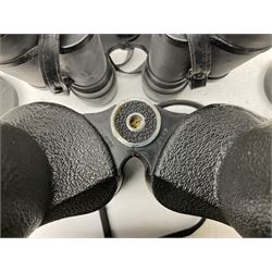 Eleven cased pairs of binoculars, to include Omiya 8x30, Tasco, Esde-Optik 8x40 Weitwinkel, Chinon 10x50 Field. Aico Rapide 8x30, Astralite zoom 6x- 14x32, etc