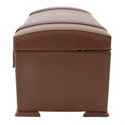 Rey Luis Felipe Gran Reserva, brandy, in American oak wrapped bottle, unknown contents and proof, within leather case 