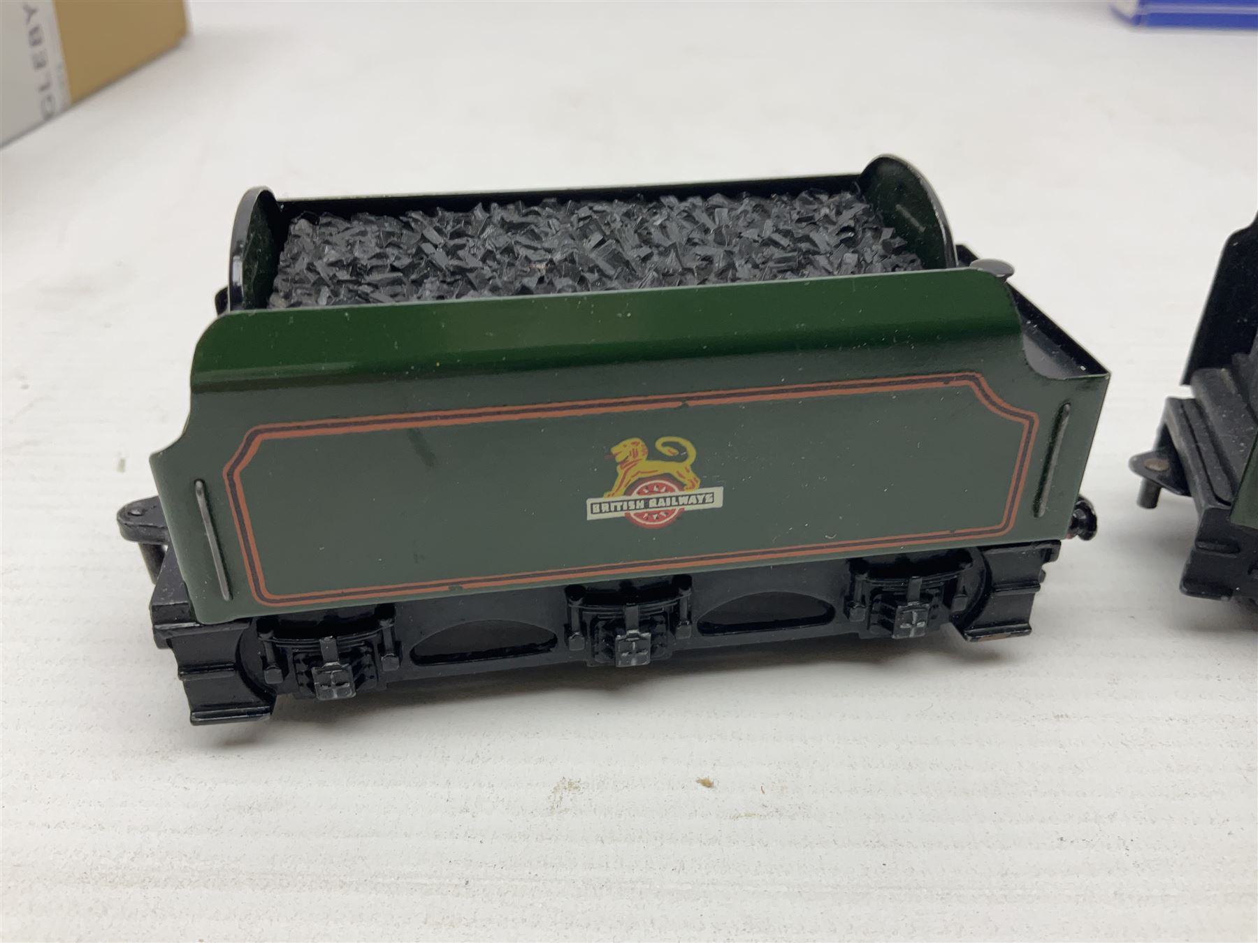 Hornby Dublo - 3-rail - Duchess Class 4-6-2 locomotive 'Duchess of Montrose' No.46232 in BR gloss green and original plain blue box; with tender in separate Tony Cooper box; and Class A4 4-6-2 locomotive 'Silver King' No.60016 in BR gloss green and original box; with tender in separate box (4)