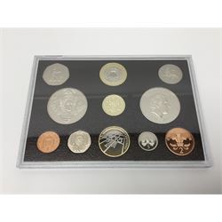 The Royal Mint United Kingdom 2008 executive proof coin set, boxed with certificate