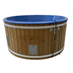 Deluxe - fibreglass circular hot tub with cover, electric heater - unused - THIS LOT IS TO BE COLLECTED BY APPOINTMENT FROM DUGGLEBY STORAGE, GREAT HILL, EASTFIELD, SCARBOROUGH, YO11 3TX