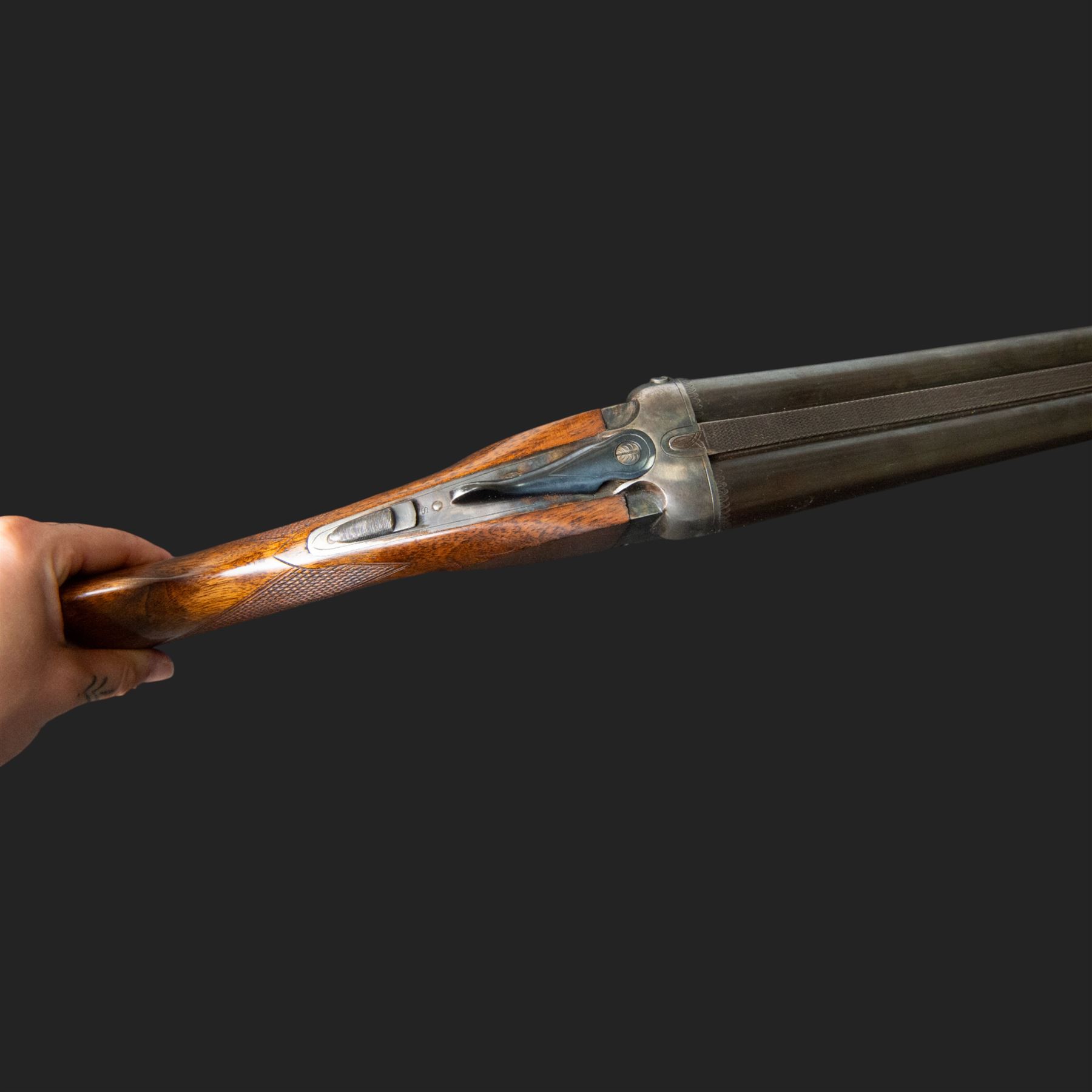 Spanish AYA 12-bore side-by-side double barrel boxlock ejector shotgun with 66cm(26