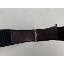 WW2 German Hitler Youth belt, the buckle marked 'Blut Und Ehre' and impressed RZM M/4/55 verso; and another Hitler Youth belt with similarly marked buckle (2)