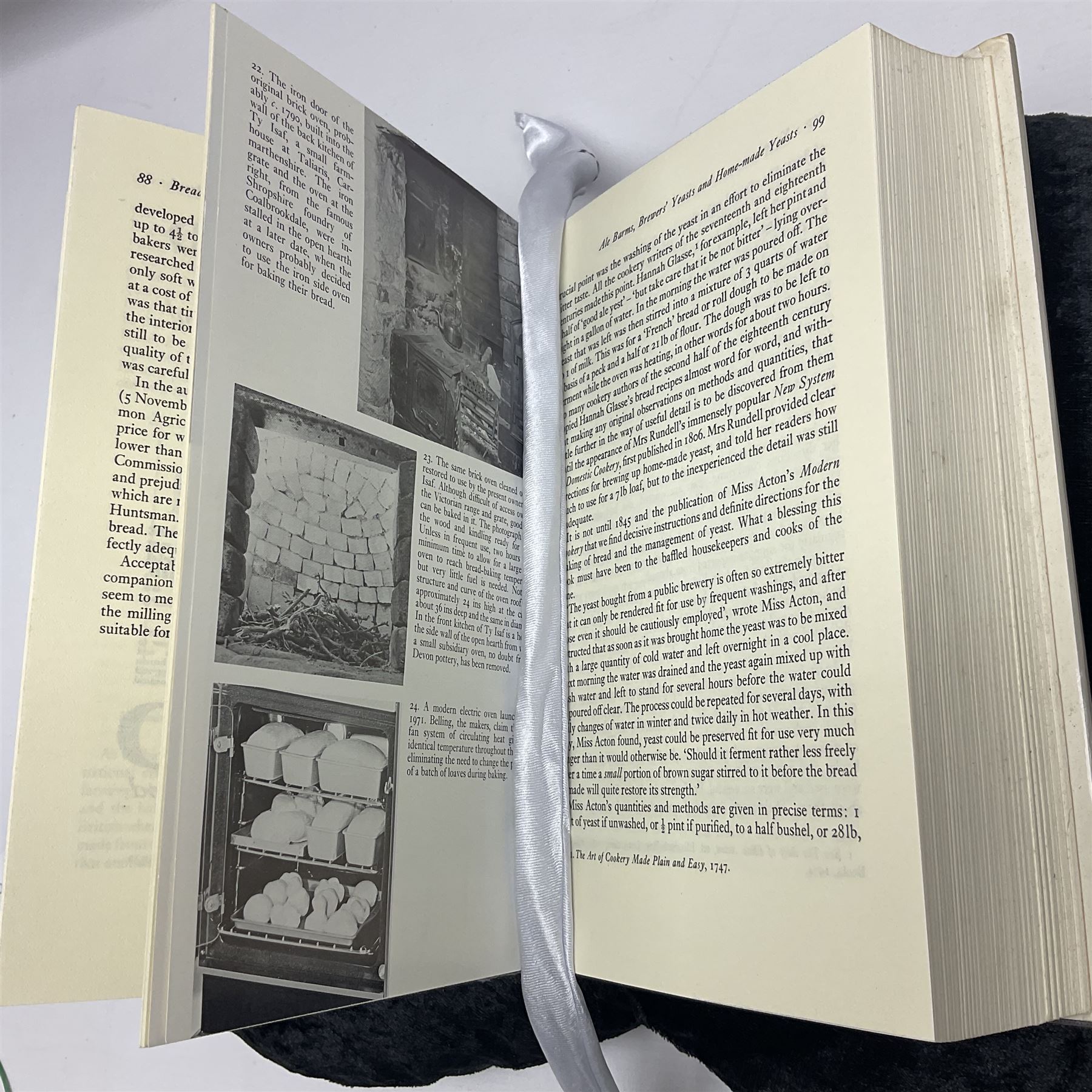 Three books of cookery interest by Elizabeth David comprising 'Italian Food', 'English Bread and Yeast Cookery' and 'South Wind Through the Kitchen'