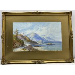 Edwin St. John RBA (British 1878-1961): North Italian Lake scenes, pair watercolours signed 30cm x 50cm (2)