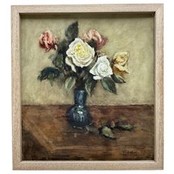 James William Booth (Staithes Group 1867-1953): Still Life of Roses, watercolour signed 39cm x 35cm