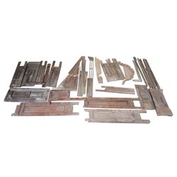 Architectural Salvage - Quantity of 19th century oak church panelling , pierced and carved...