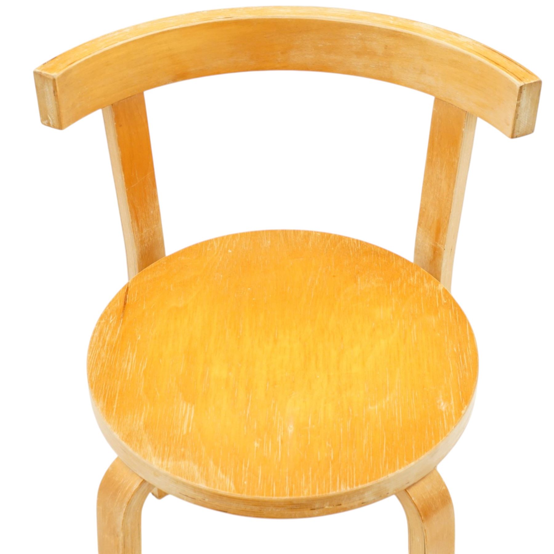 Alvar Aalto (Finnish 1898-1976) for Artek, distributed by Finmar - pair of model 68 chair, of bentwood construction