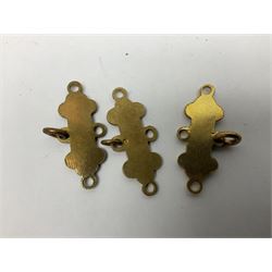 Four St John's silver fobs, together with two silver Directors Ambulance shield fobs and two other St Johns items 