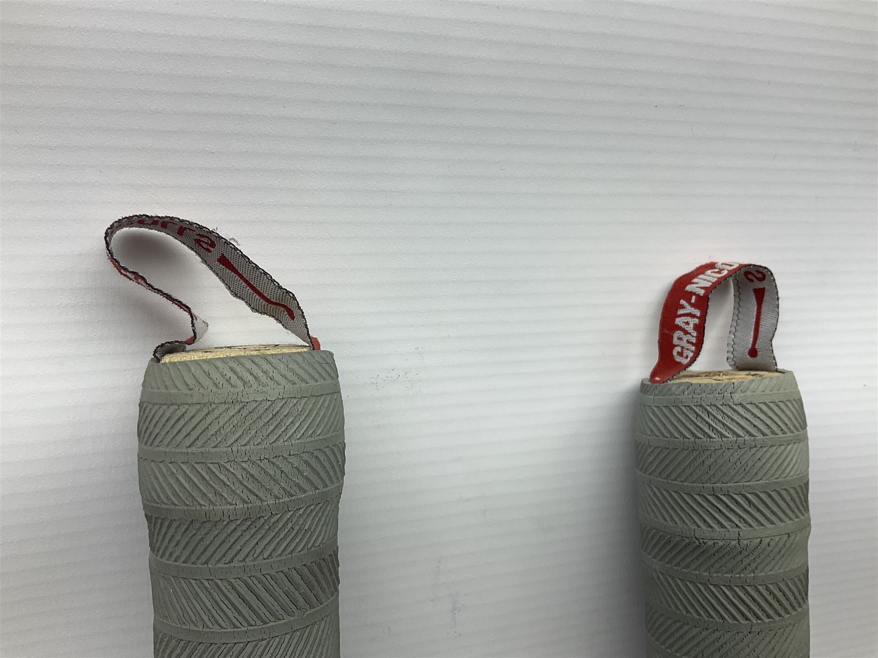 Two signed Yorkshire County cricket bats, from 2011 and 2012 seasons, bearing signatures including Adil Rashid, Andrew Gale, Ryan Sidebottom, Gary Ballance etc