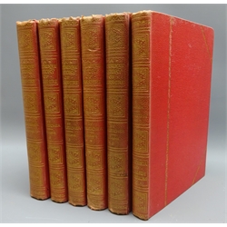  'A Picturesque History of Yorkshire' in six vols. with 600 illust. by J S Fletcher, red cloth gilt, pub 1901-1904, 6vols  