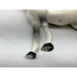 Beswick Large Hunter in grey no. 1734, printed mark beneath, H30cm