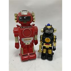 'Lost in Space' robot by Newline Productions; and three unopened  'Lost in Space' carded models; and five other robots comprising Tommy The Atomic Robot; Saturn The 13