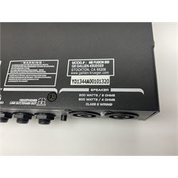 Gallien Krueger MB Fusion 800 amplifier still in factory packaging and delivery box; with additional RFB-111 remote foot controller