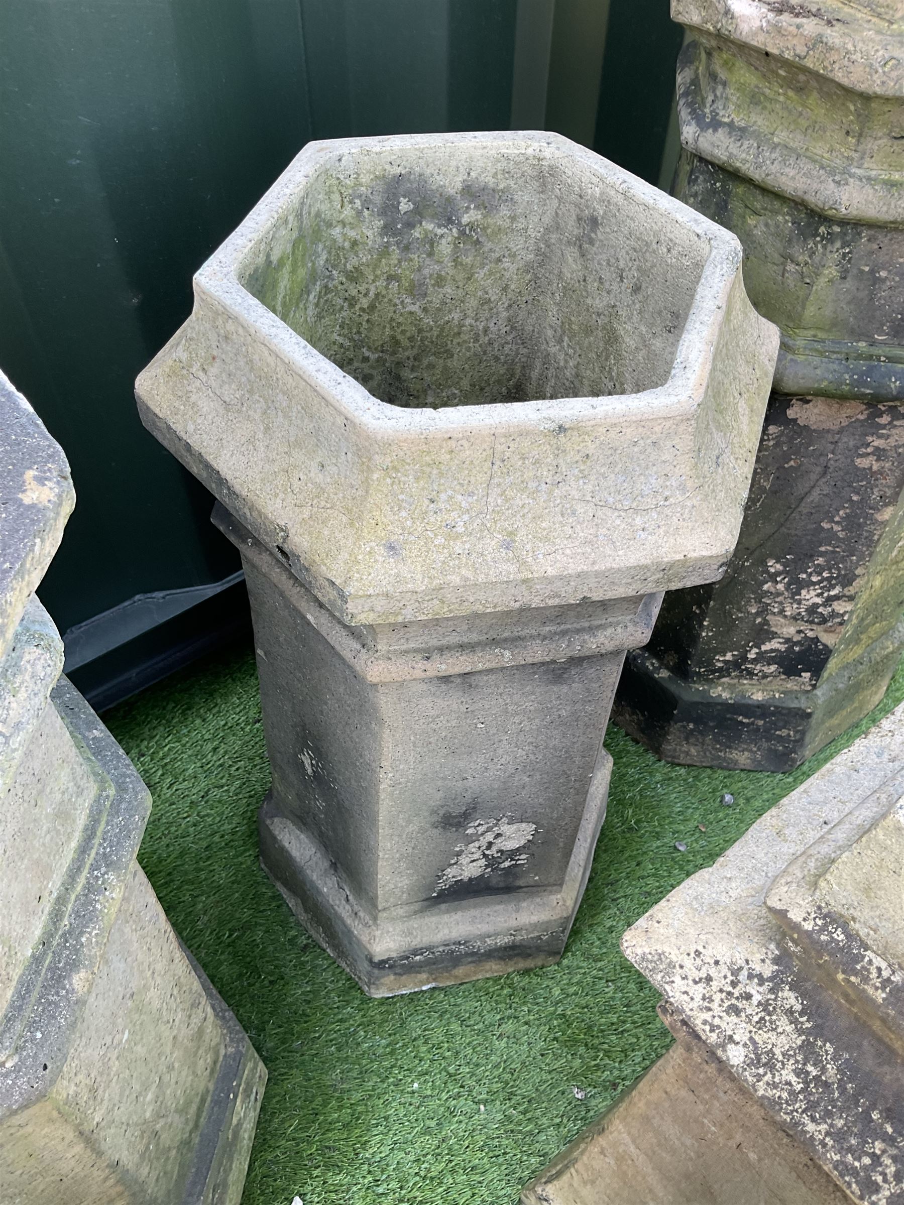 Ten Victorian terracotta chimney pots, various sizes - THIS LOT IS TO BE COLLECTED BY APPOINTMENT FROM DUGGLEBY STORAGE, GREAT HILL, EASTFIELD, SCARBOROUGH, YO11 3TX