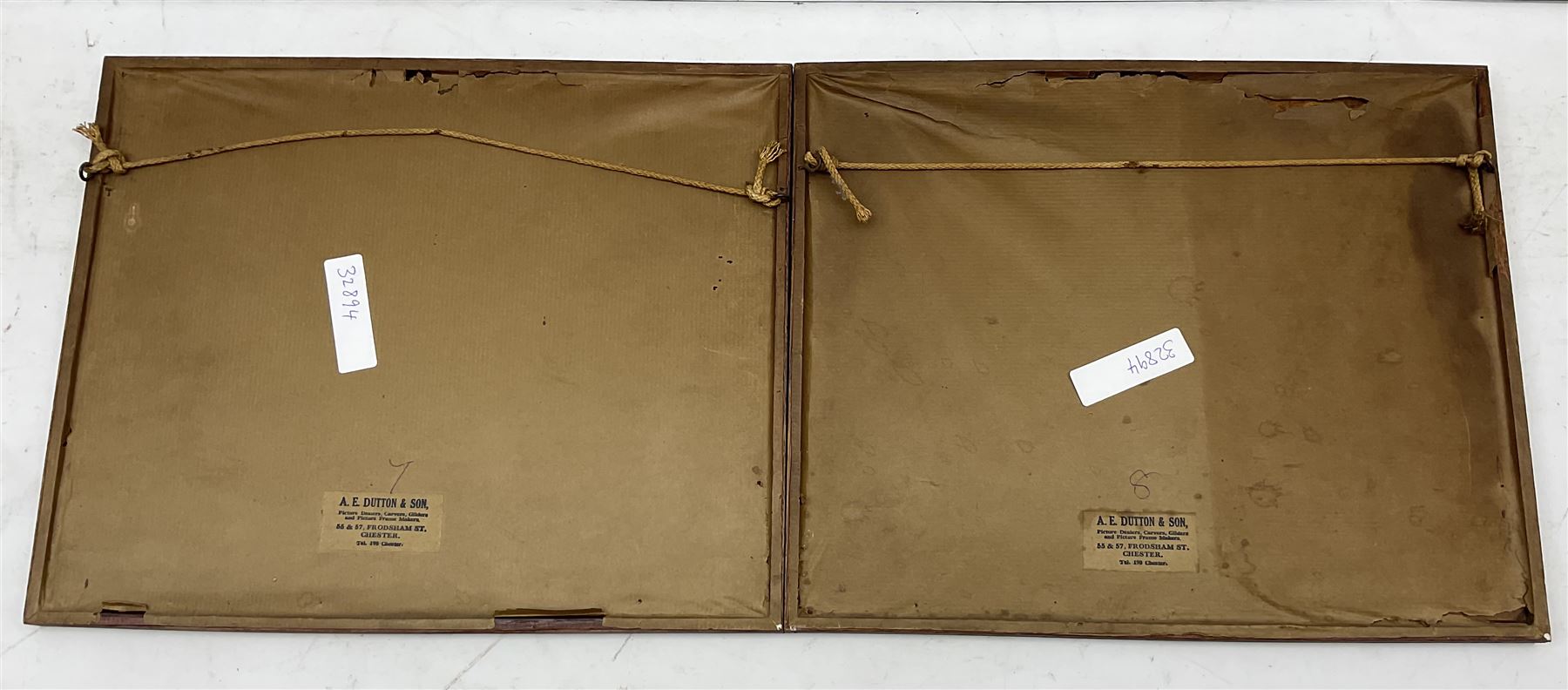 Maung Tun Hla (U Tun Hla) (Burmese 1874-1946): Small Village Riverbank Scenes, pair watercolours signed M T Hla 16cm x 21cm (2)