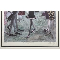 Sue Macartney-Snape (Tanzanian 1957- ): 'The Incredibly Rich Woman', limited edition print signed titled and numbered 296/600 in pencil, also verso 49cm x 37cm