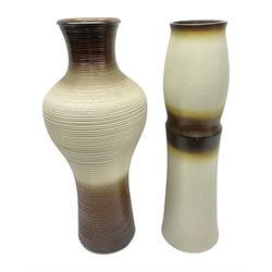 Ditmar Urbach Nora vase, together with another similar vase, Nora vase H64cm